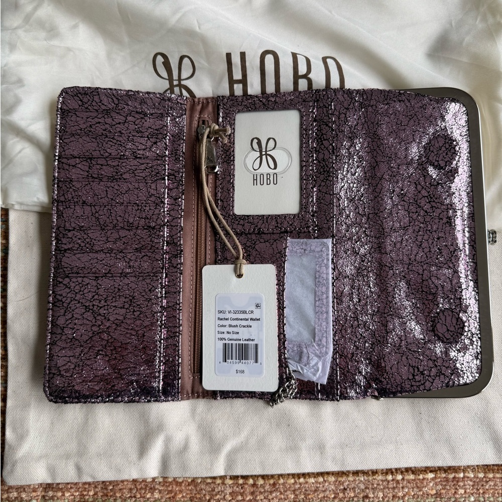 HOBO Metallic Pink Rachel Wallet